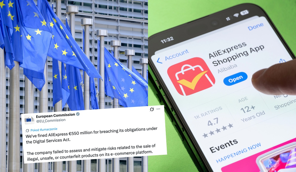 AliExpress dostał od Komisji Europejskiej rekordową karę 550 mln euro za brak walki z podróbkami