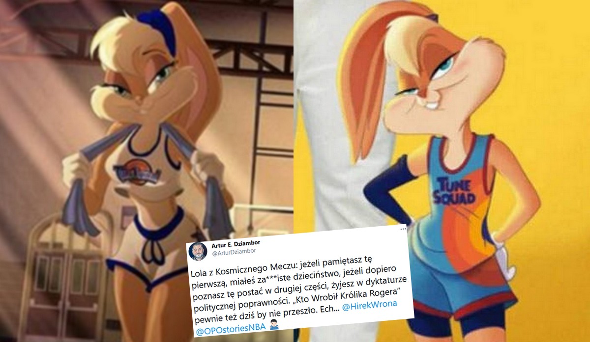 Dziambor ubolewa, że Lola z "Kosmicznego meczu" jest mniej se*sowna przez polityczną poprawność