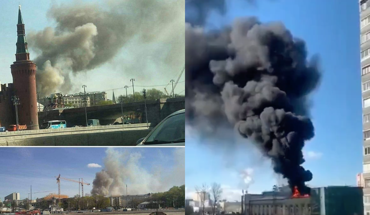 Rosja zmaga się z kolejnym tajemniczym pożarem ważnego ośrodka, doradca Zełenskiego komentuje: "karma to straszna rzecz"