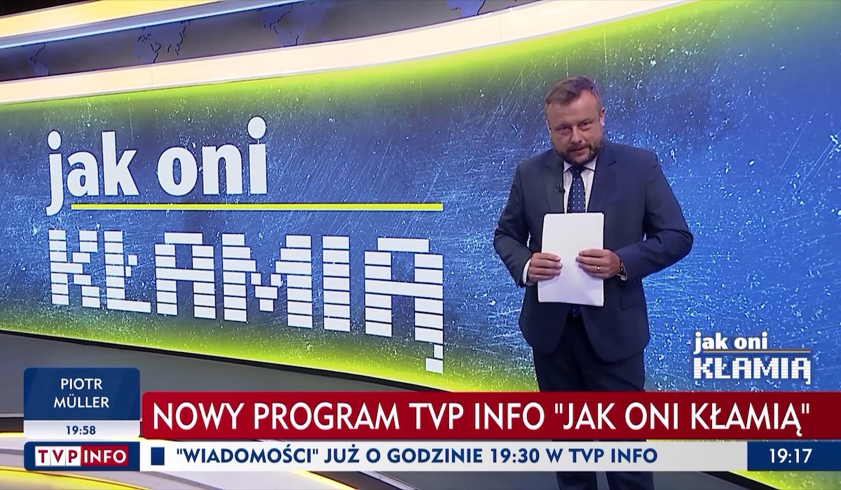 W TVP Info ruszył program o TVN "Jak oni kłamią" z logo jak w "Faktach"