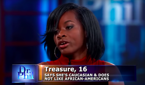 16-letnia czarna rasistka: "Jestem w 100% biała":shrug::skin-tone-6: