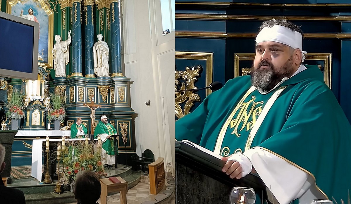Ksiądz raniony przez nożownika z Ukrainy ma sie dobrze i apeluje, aby nie winić narodu, tylko człowieka