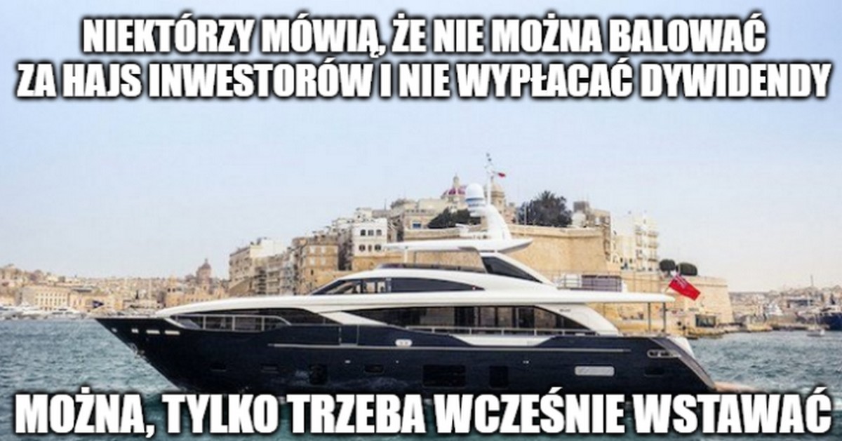 Spółka od jachtu w leasingu nie chce wypłacić dywidendy, bo w czasie pandemii to "skrajnie nieodpowiedzialne" 
