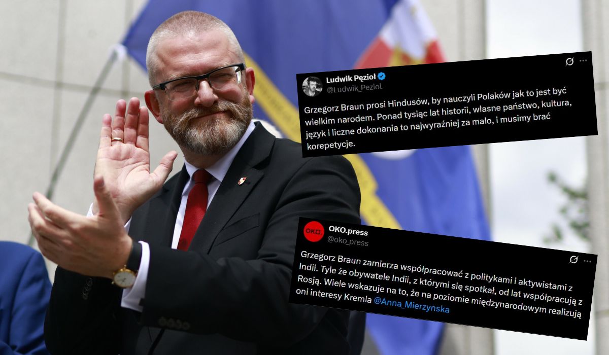 Grzegorz Braun prosi Hindusów, żeby nauczyli Polaków jak to jest być wielkim narodem