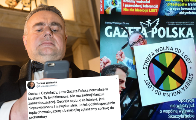 Sakiewicz: jeżeli specjalnie będą chować gazetę lub naklejkę zgłaszamy sprawę do prokuratury