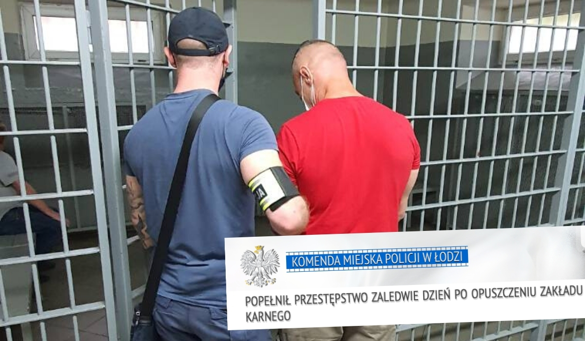 Łódź: ktoś wkręcił recydywiście, że przez pierwszą dobę po wyjściu z więzienia jest nietykalny