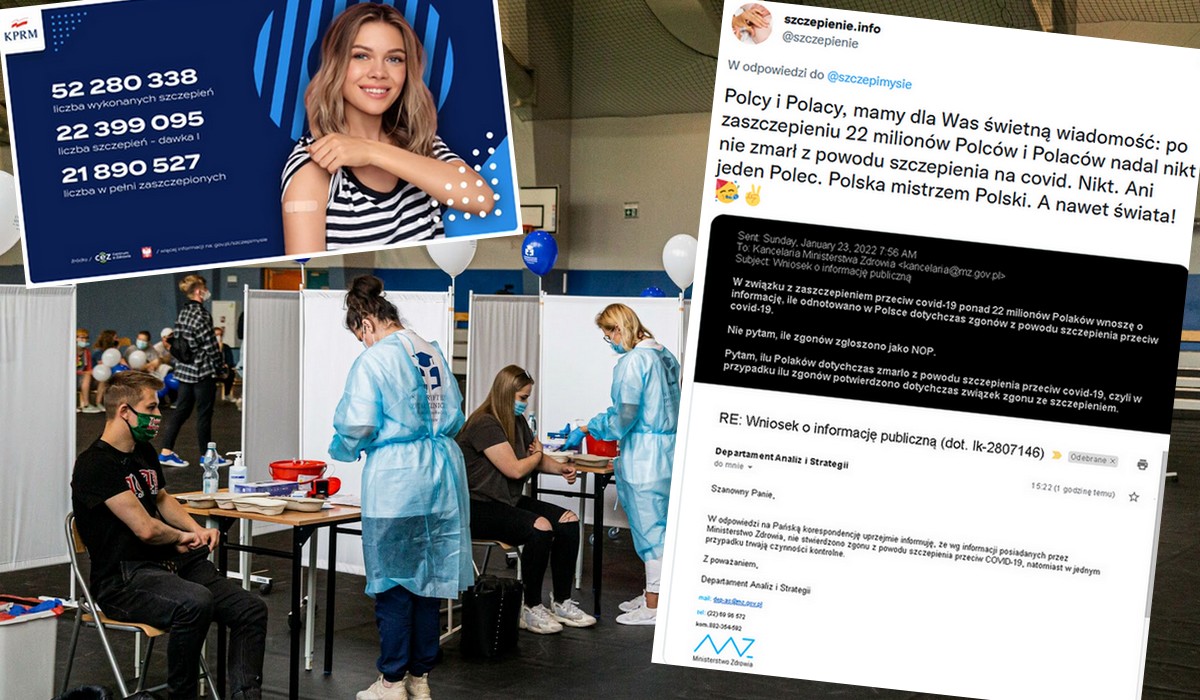 Antyszczepionkowcy oburzeni, że według Ministerstwa Zdrowia nikt nie umarł od szczepionki na Covid-19