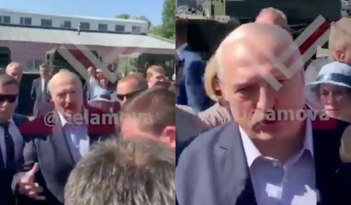 Łukaszenka grozi protestującemu. "Okrutnie się z tobą rozprawię" 