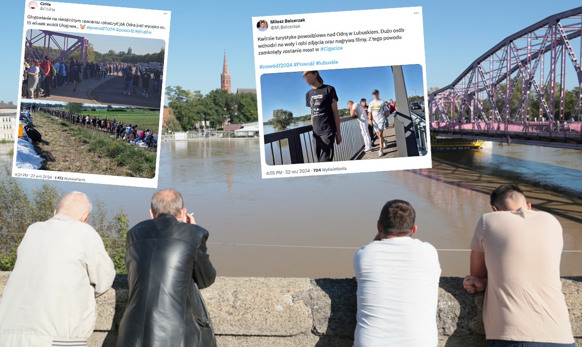 W Polsce kwitnie turystyka powodziowa, władze i strażacy przypominają, że to głupi pomysł