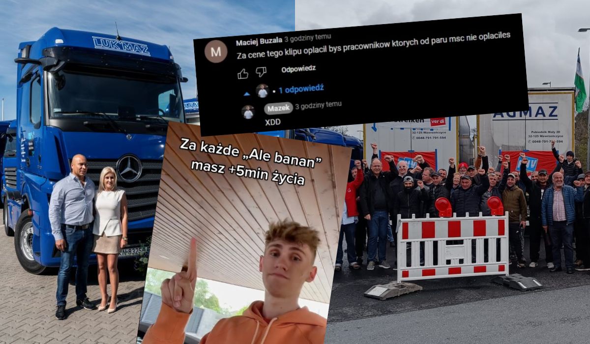 Finał protestu kierowców: polski przedsiębiorca zaczął płacić, afera dotknęła też jego syna-influencera