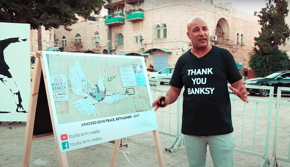 Betlejem: Palestyńczycy zrobili wydarzenie w podzięce dla Banksy’ego i za jego akcje
