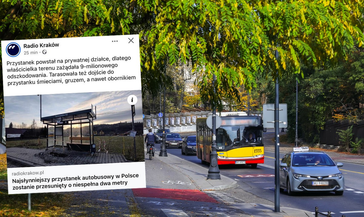 Najsłynniejszy przystanek autobusowy w Polsce zostanie przesunięty o niespełna dwa metry
