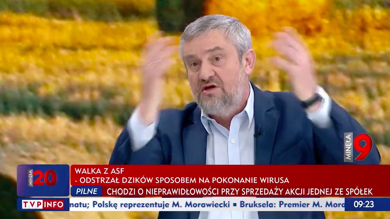 Minister rolnictwa w TVP: czemu warchlak w brzuchu mamy to "dziczek" a dziecko to "zlepek komórek"?