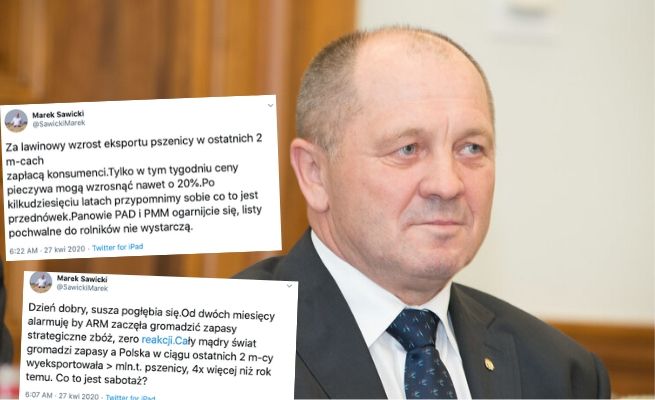 Sawicki: powinniśmy gromadzić zboże, a wyprzedaliśmy więcej niż zwykle