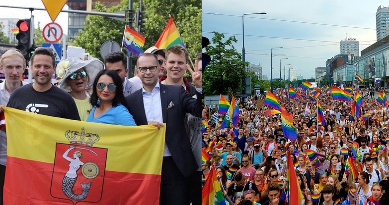 Parada Równości ruszyła spod Pałacu Kultury. Otworzył ją Rafał Trzaskowski