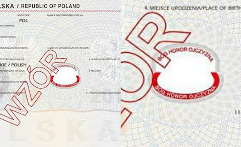 Jest nowy wzór paszportu. Z dewizą "Bóg, Honor, Ojczyzna":husaria: