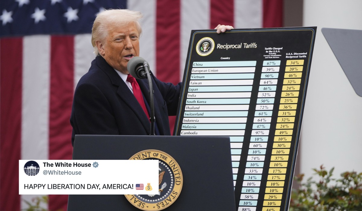 Trump nałożył nowe cła na cały świat, stawki na towary z UE wyniosą 20%