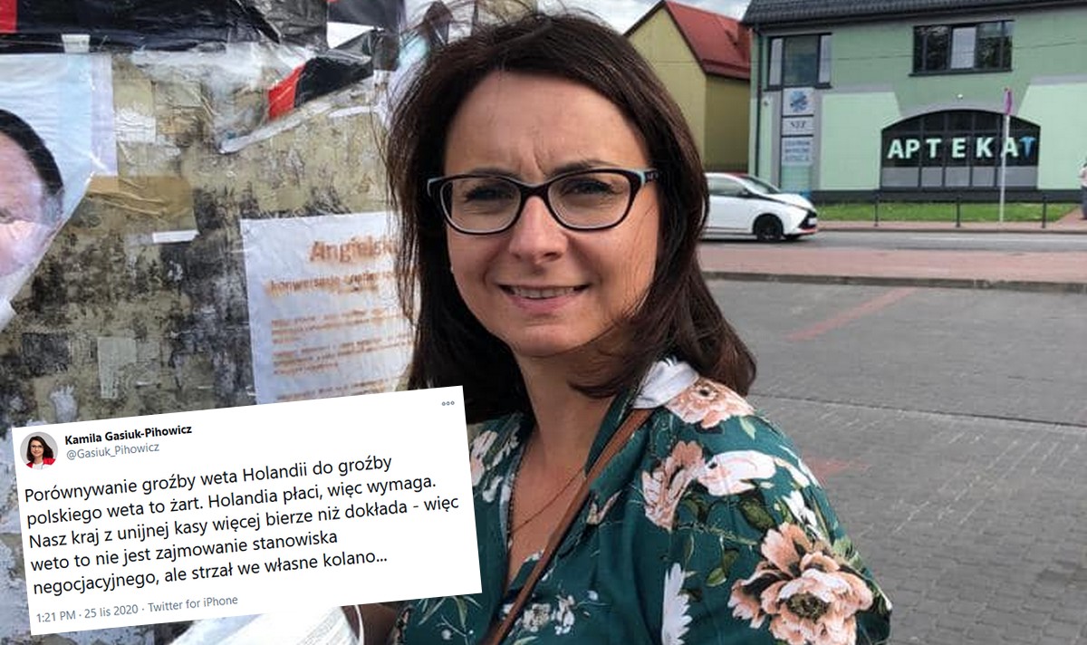 Gasiuk-Pihowicz: veto Holandii jest lepsze niż Polski, bo więcej płacą do UE