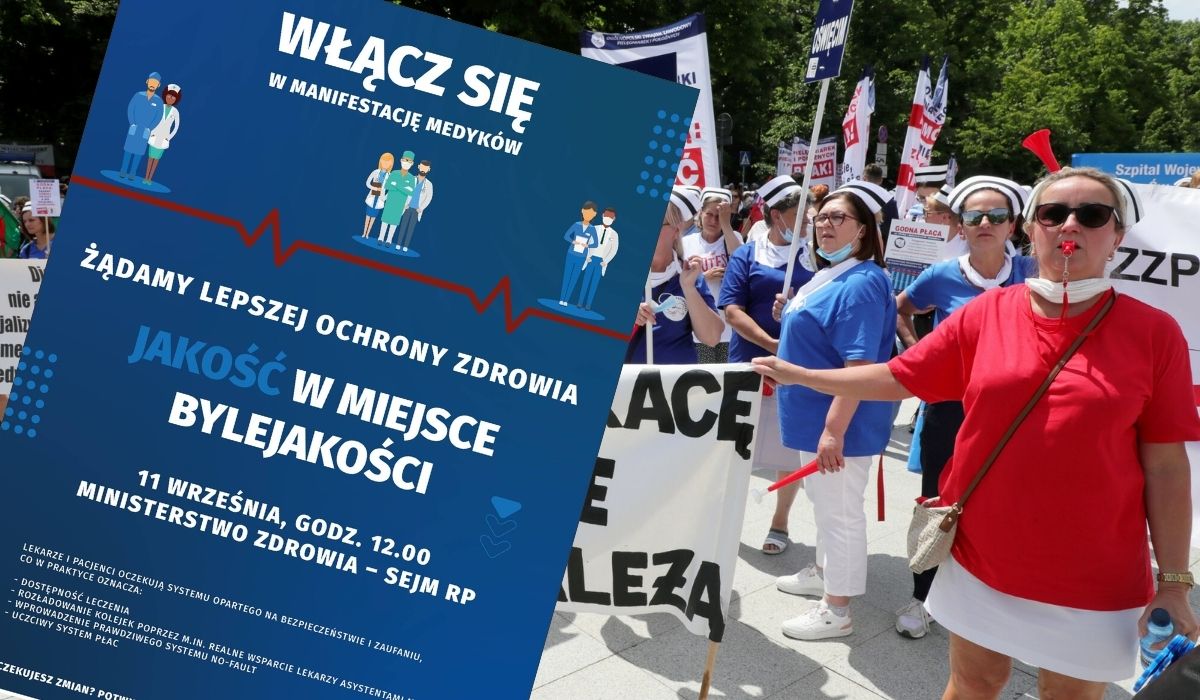 Medycy wybierają się Warszawy na protest 11 września, bo oklaski to jednak za mało