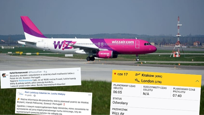 Rząd w ostatniej chwili zakazał lotów do UK, Szwecji i Portugalii