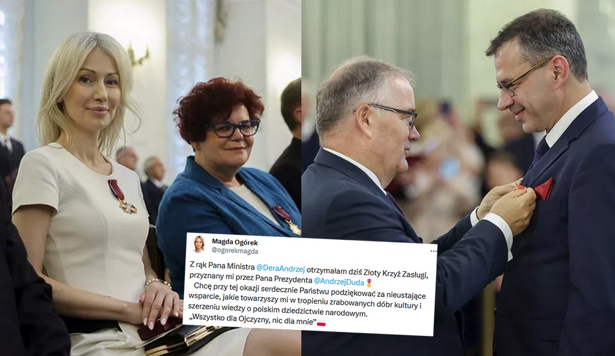 Tuzy prawicowego dziennikarstwa, czyli pani Ogórek i bracia Karnowscy, zostali odznaczeni przez prezydenta za swoje wybitne zasługi