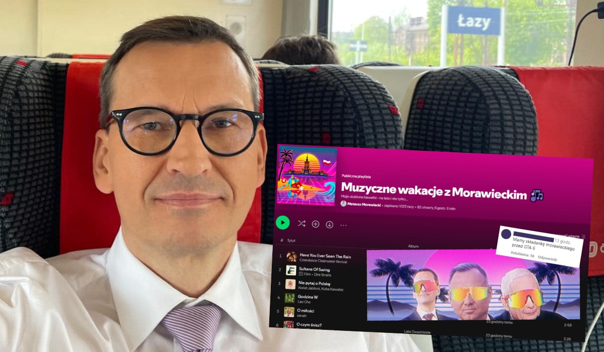 Były premier zrobił playlistę "Muzyczne wakacje z Morawieckim" i zaprasza do posłuchania