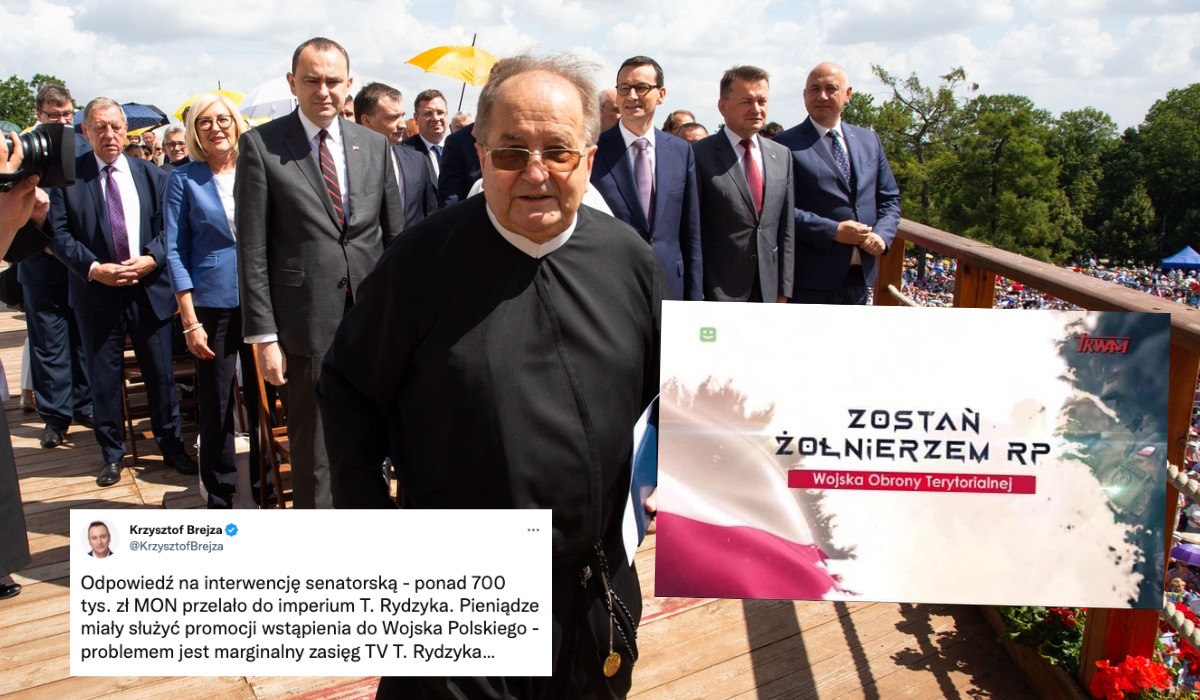 Okazało się, że ojciec Rydzyk pełnił usługi reklamowe dla Ministerstwa Obrony Narodowej