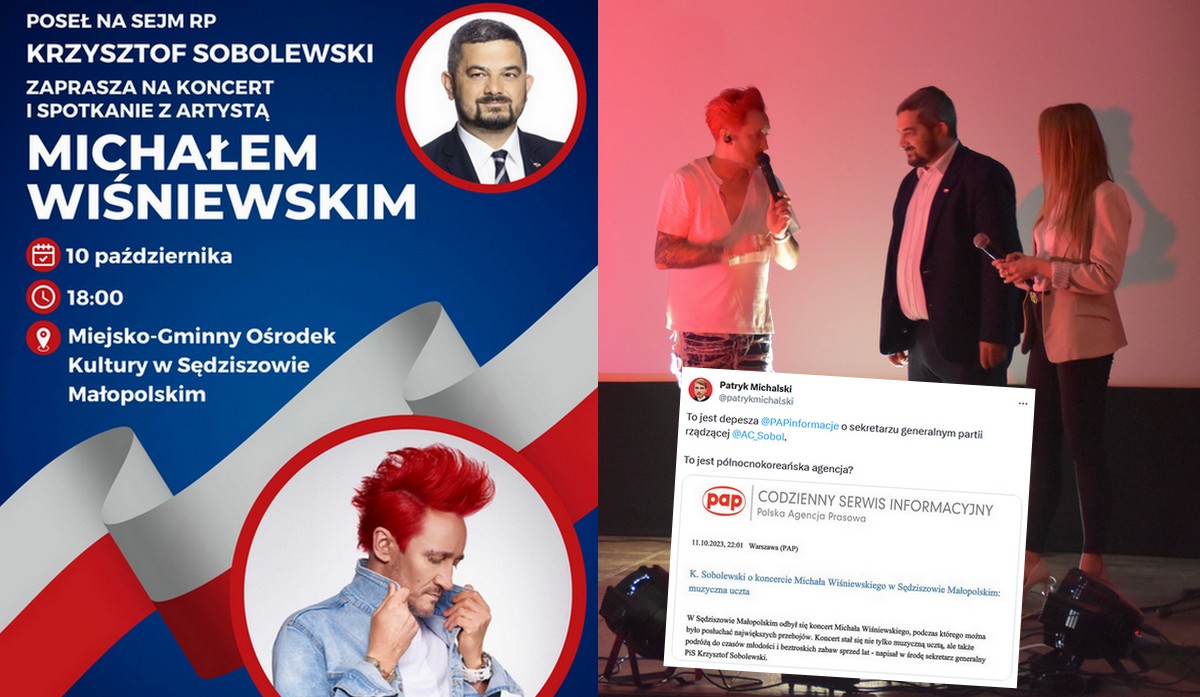 Polska Agencja Prasowa wydała komunikat o "muzycznej uczcie" zaserwowanej przez Michała Wiśniewskiego