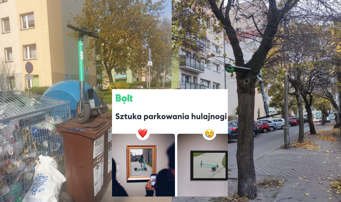 Bolt chce zacząć przeciwdziałać parkowaniu hulajnóg byle gdzie, no bo ile można