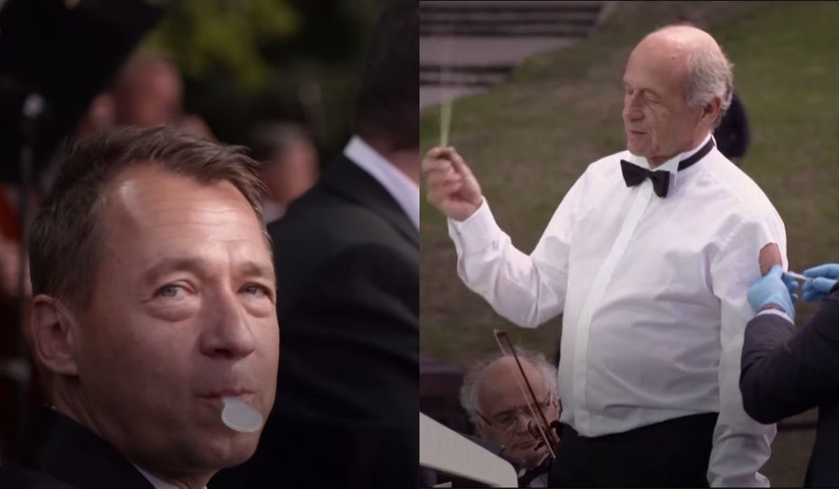 Węgierski dyrygent przyjął przypominającą dawkę szczepionki. W trakcie koncertu