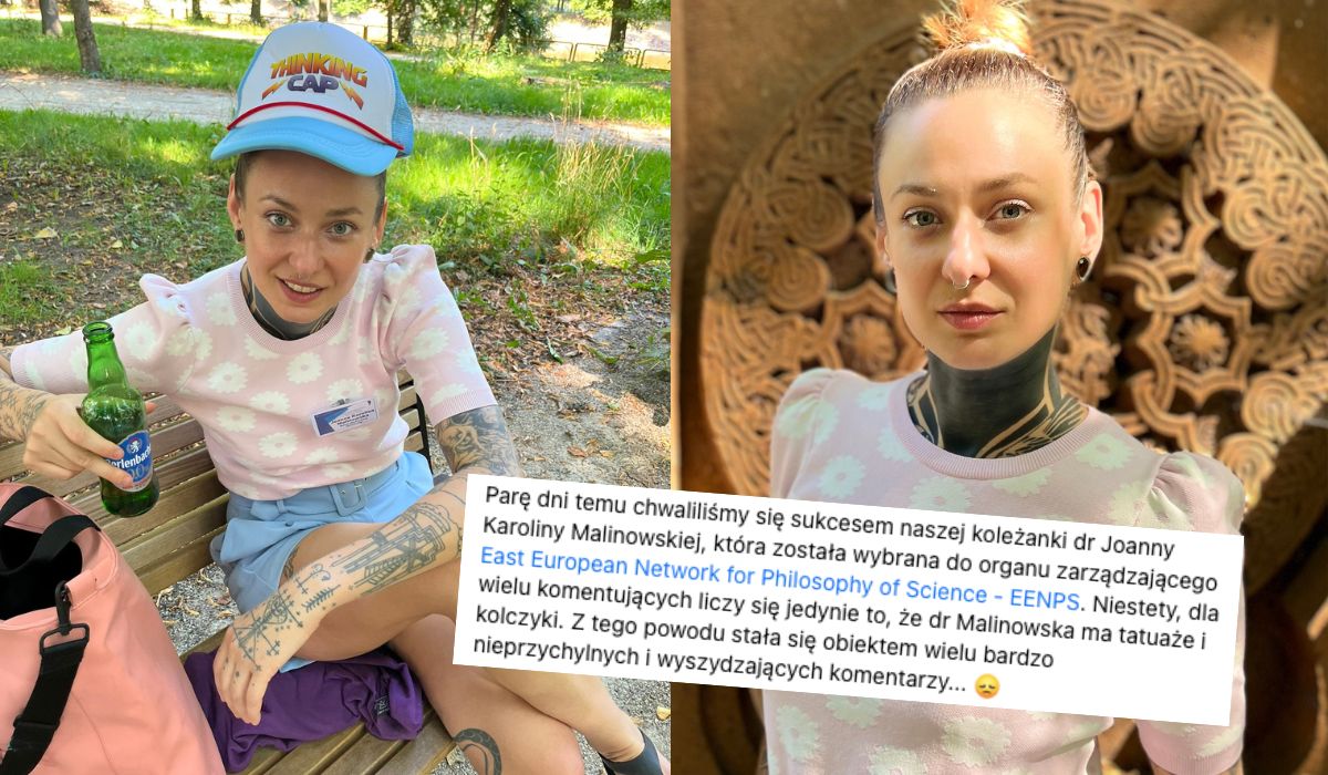 Doktor Malinowska trafiła do prestiżowego grona naukowców, dziady zleciały się krytykować jej tatuaże i kolczyki