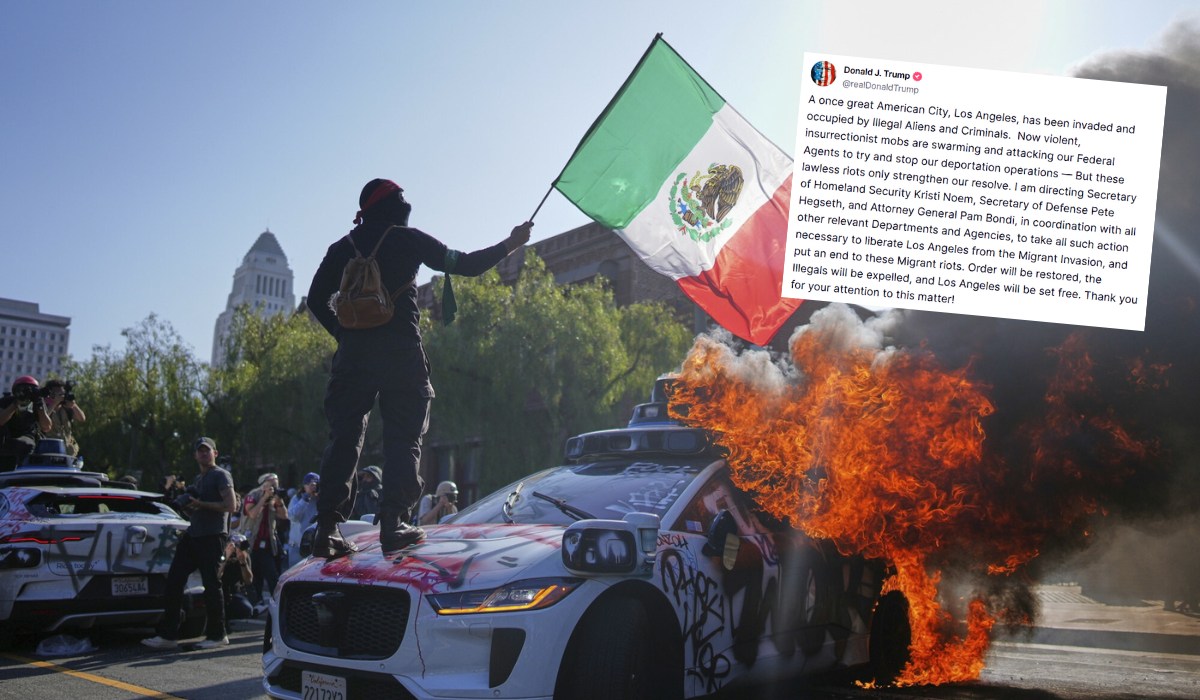 Donald Trump pomimo wysłania Gwardii Narodowej na protesty ocenia sytuację dosyć pozytywnie