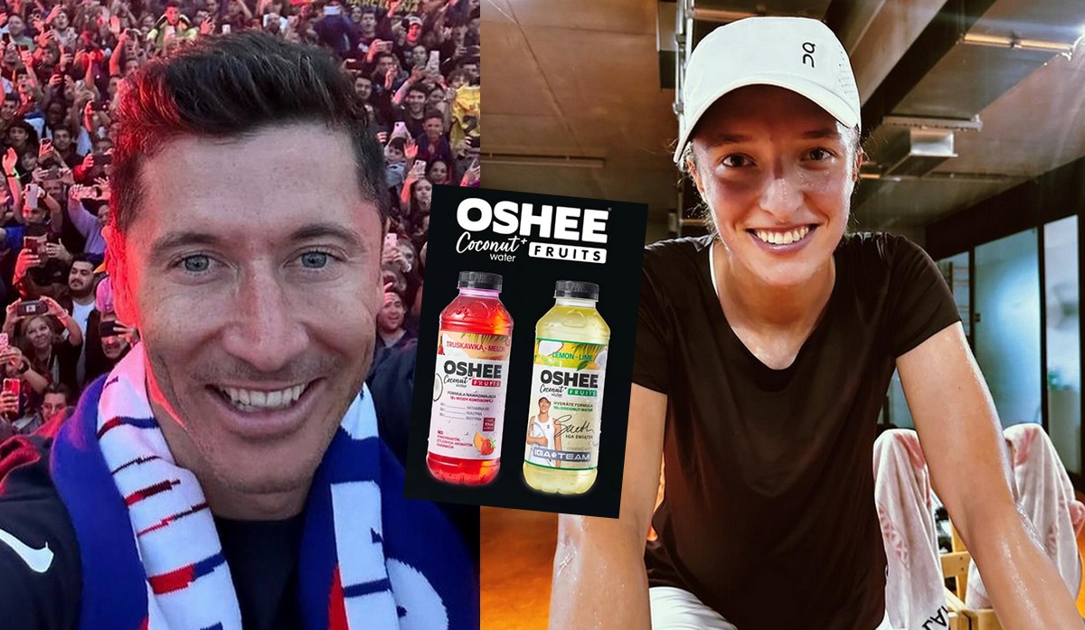 Oshee podmieniło Lewandowskiego (takiego piłkarza) na Igę Świątek