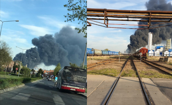 Kędzierzyn-Koźle: pożar największych zakładów azotowych w kraju