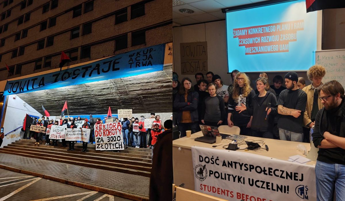 Poznań: studenci urządzili strajk okupacyjny, żądają remontu akademika i stołówki
