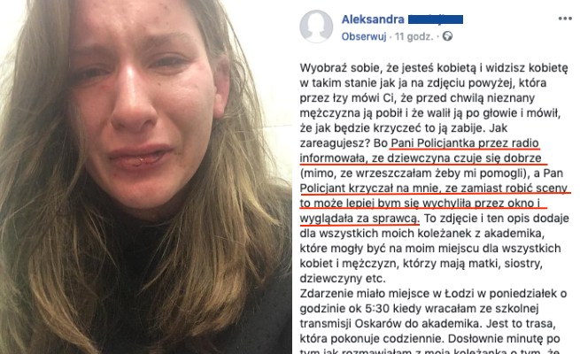 25 minut po gw*łcicielu przyjeżdża państwo - relacja ofiary