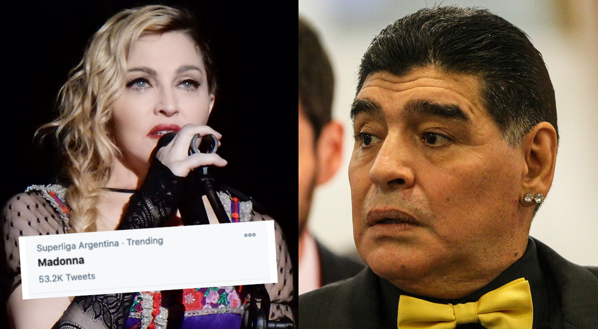 Po śmierci Maradony znacznie wzrosło wyszukiwanie informacji o Madonnie