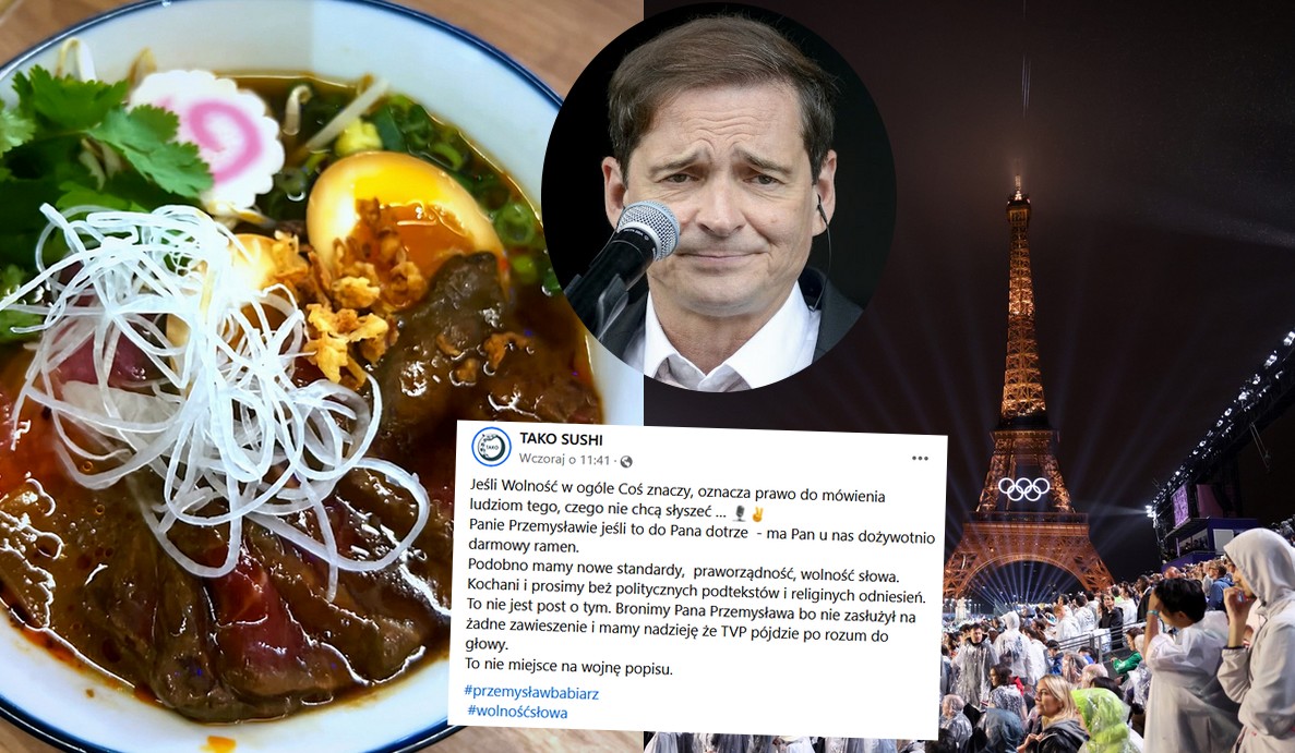 Babiarz dostanie dożywotni darmowy ramen w ramach wsparcia po zawieszeniu z TVP