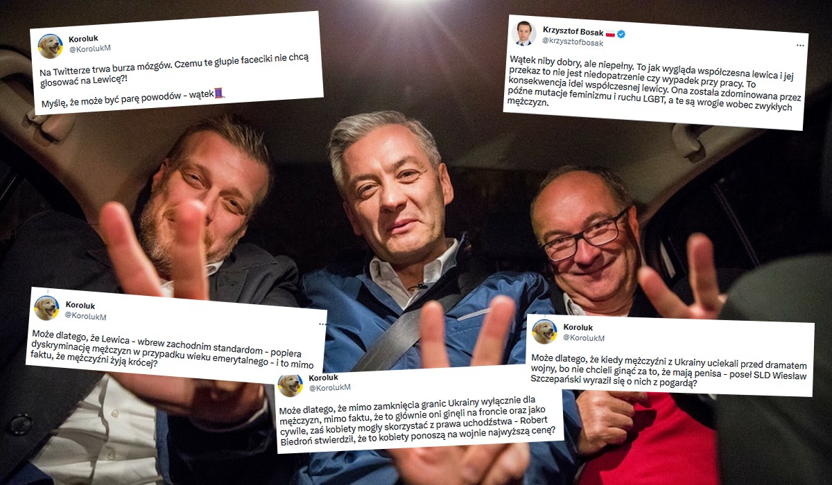 Krzysztof Bosak i Koroluk komentują klęskę Lewicy i powodzenie Konfederacji wśród młodych mężczyzn