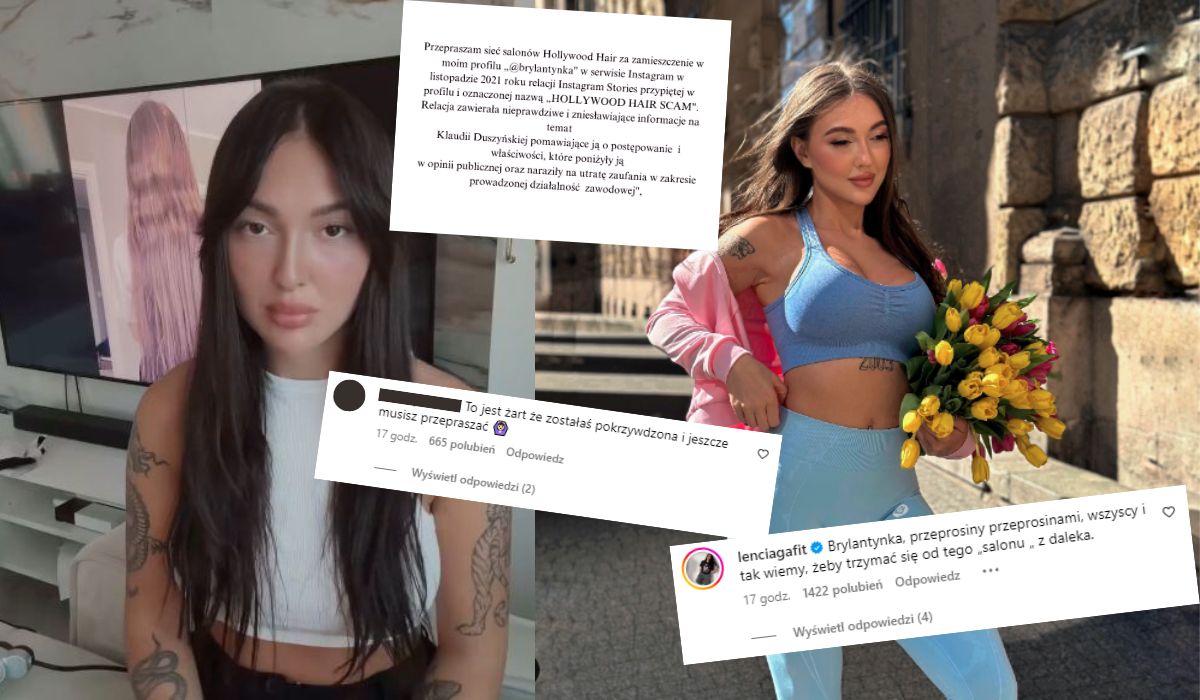 Brylantynka dociśnięta wyrokiem sądu przeprosiła właścicielkę salonów "Hollywood Hair"