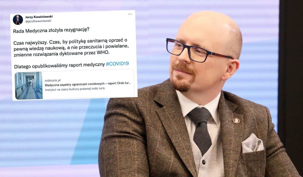 Prezes Ordo Iuris cieszy się z rezygnacji rady medycznej: czas najwyższy