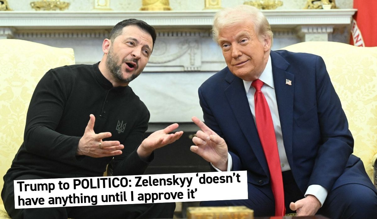 Trump wesoło zapewnił, że Zełenski "nie ma nic, póki tego nie potwierdzę"