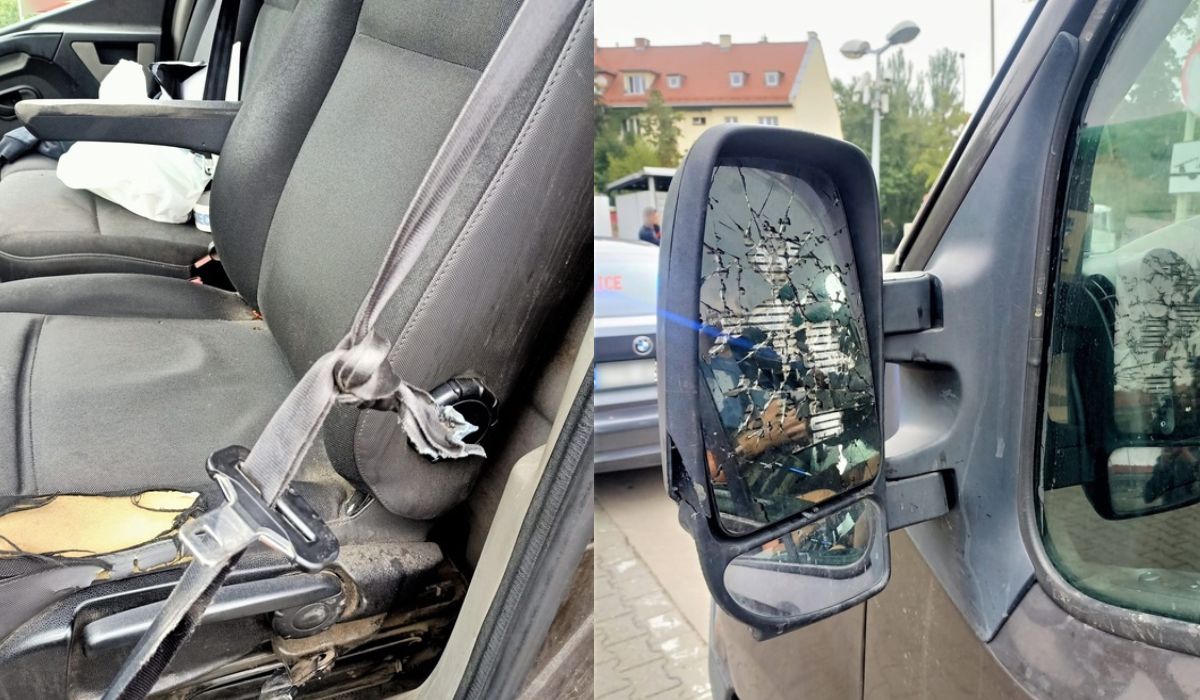 Wrocław: szef kazał jeździć pracownikom samochodem ze zbitymi lusterkami i z pasem zawiązanym na supeł