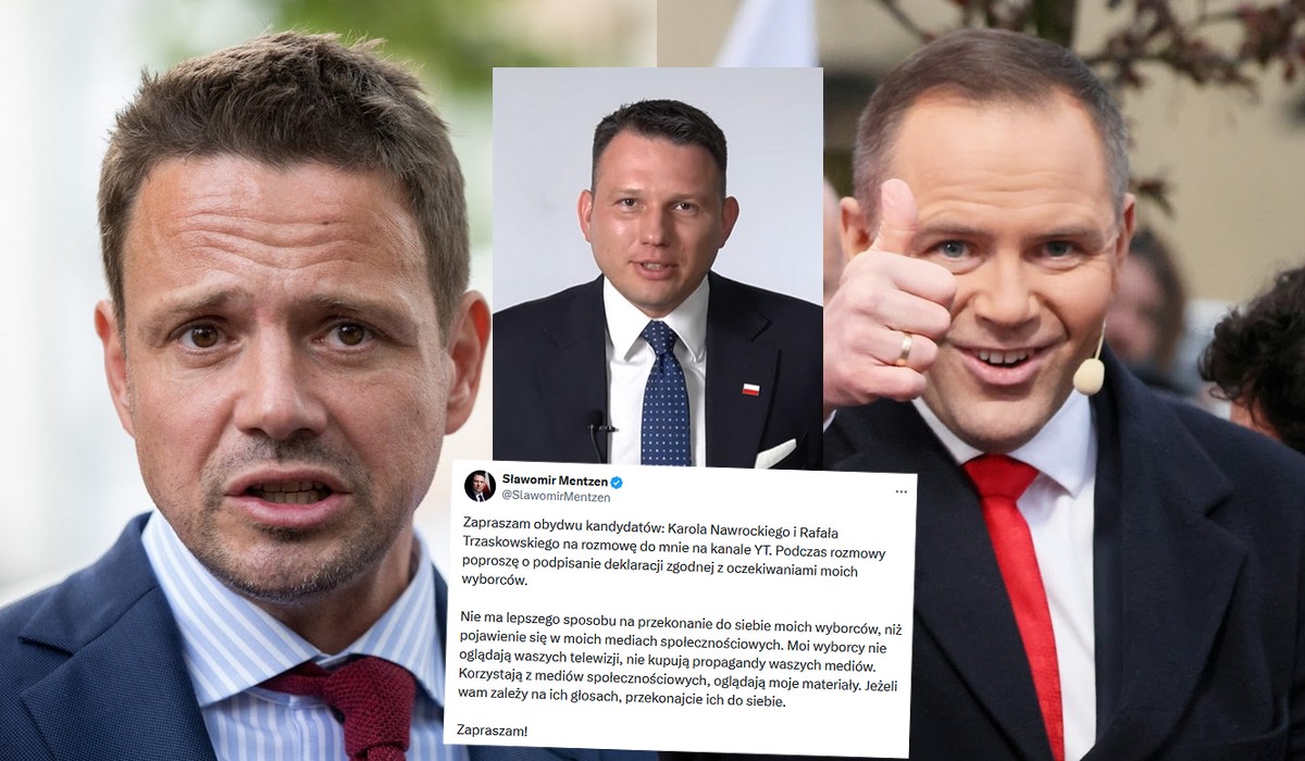 Trzaskowski wstępnie zgodził się na propozycję rozmowy ze strony Mentzena