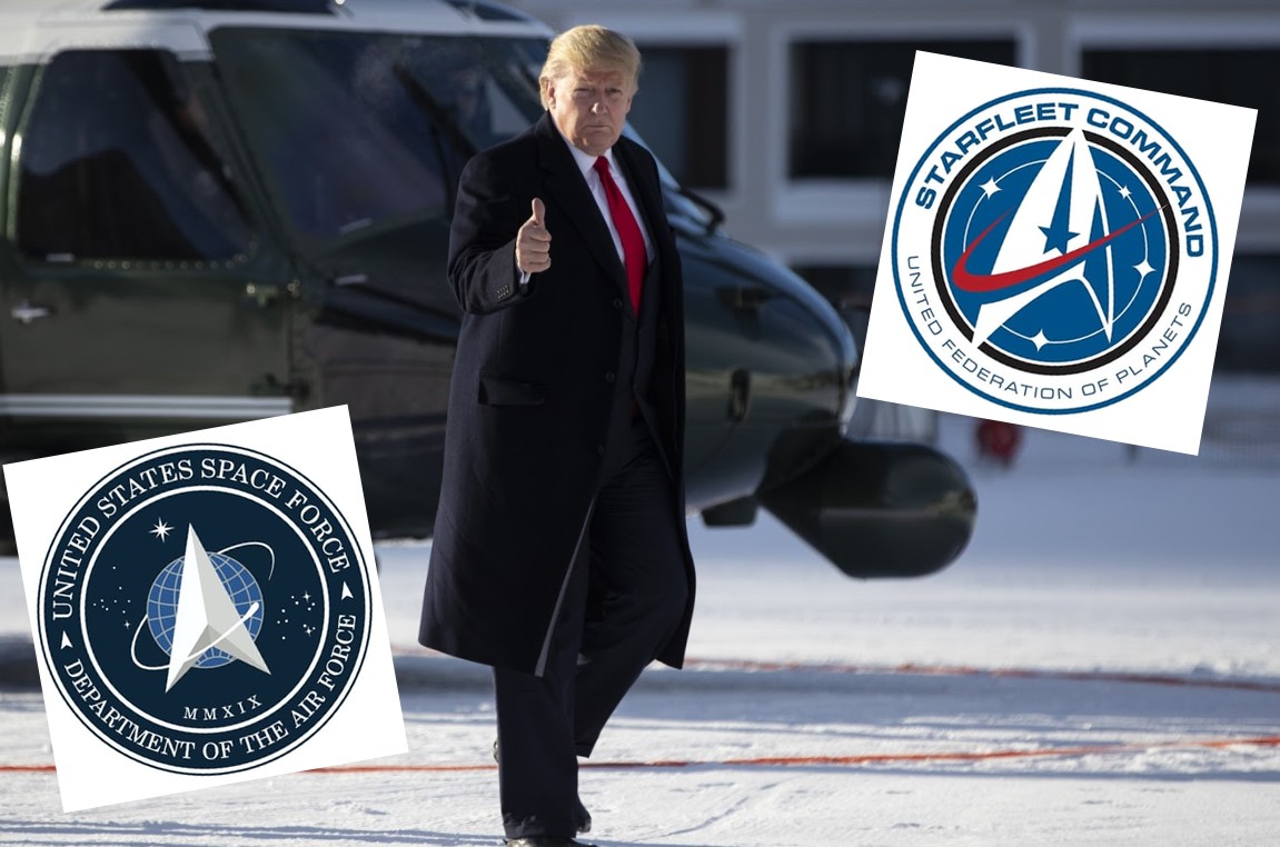 Trump chwali się logo Sił Kosmicznych Stanów Zjednoczonych inspirowanym Star Trekiem