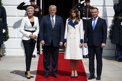 Andrzej Duda jest już w Białym Domu. Trump: "Bezpieczeństwo Polski jest dla mnie prawie tak samo ważne, jak dla tego człowieka":duda::trump: