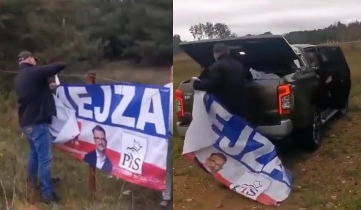 Miła pani zrobiła raban za zamejzowanie jej posesji plakatami wyborczymi bez zgody