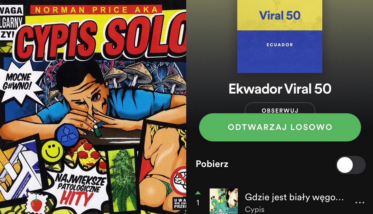 Ten dziwny kawałek Cypisa o białym węgorzu zrobił międzynarodową karierę i jest w TOP virali na Spotify