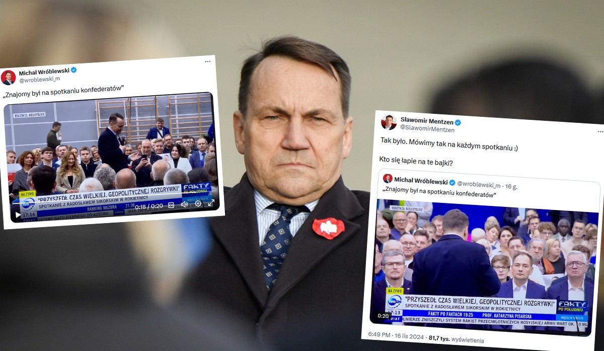 Sikorski chwali się, że jest lubiany wśród wyborców Konfederatów