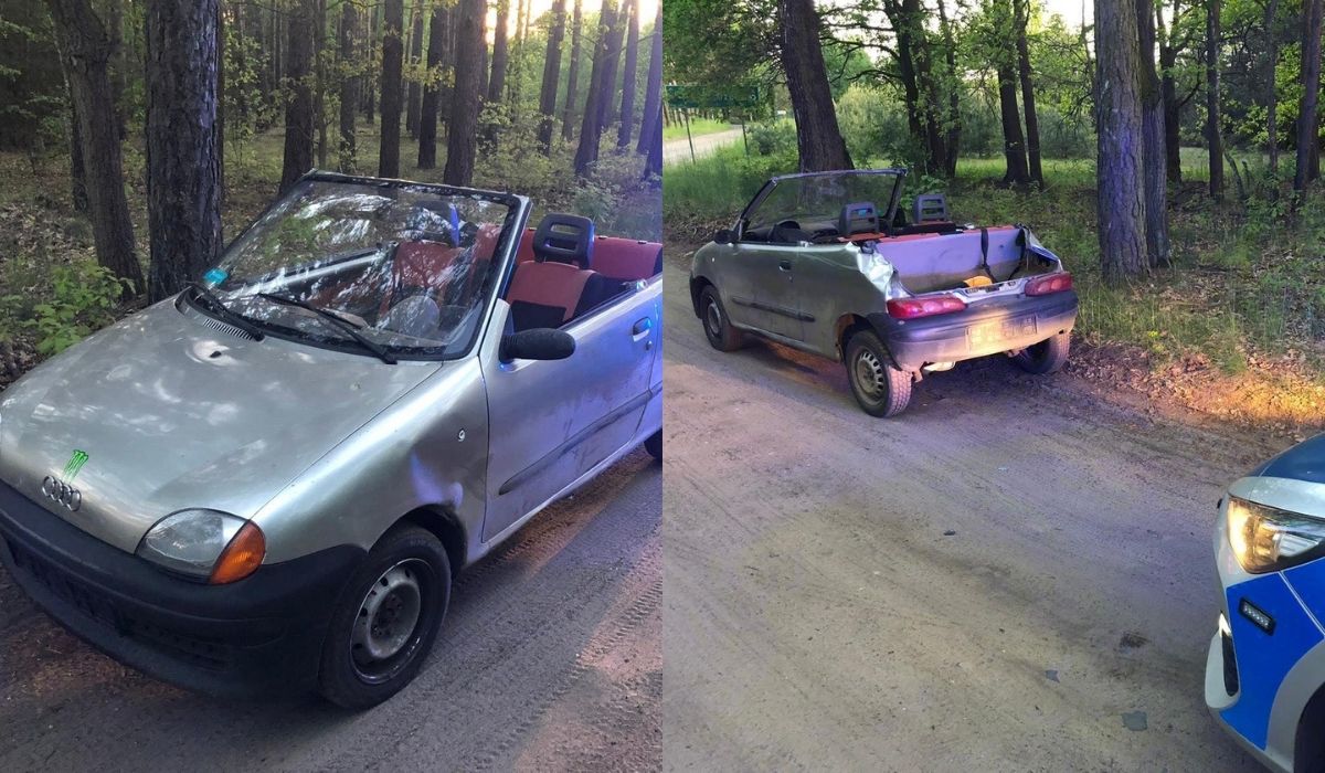 Policja pokazuje najdziwniejszego zatrzymanego kabrioleta